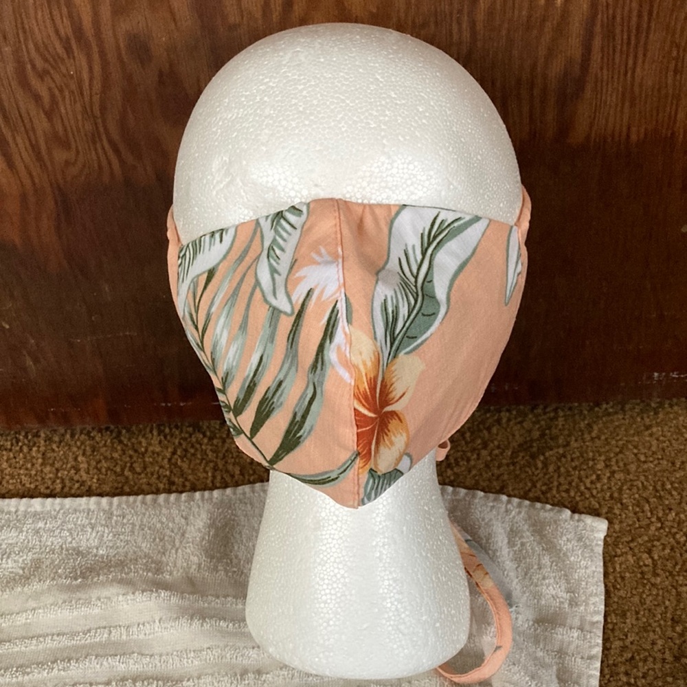 Hawaiian print face mask #5